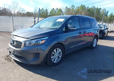 2016 Kia Sedona Lx из США, поврежденный, VIN KNDMB5C1XG6136656